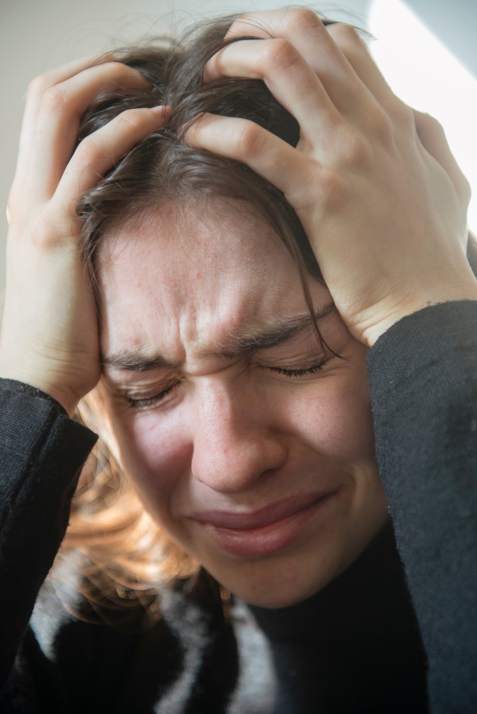 Lonely Depressed Teen Girl